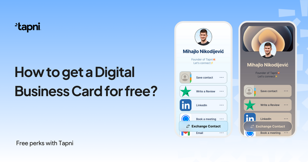 How to get a Digital Business Card for free?